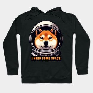 I Need Some Space meme Shiba Inu Dog Astronaut Hoodie